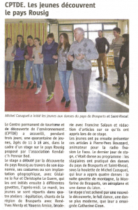 kendalc'h danse salle polyvalente Article Télégramme 10 mars 2014